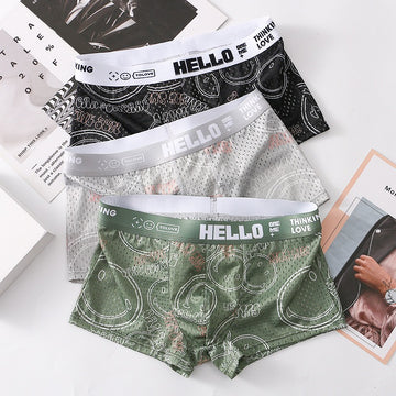 Breathable Youth Mesh Men's Underwear (Set of 3)